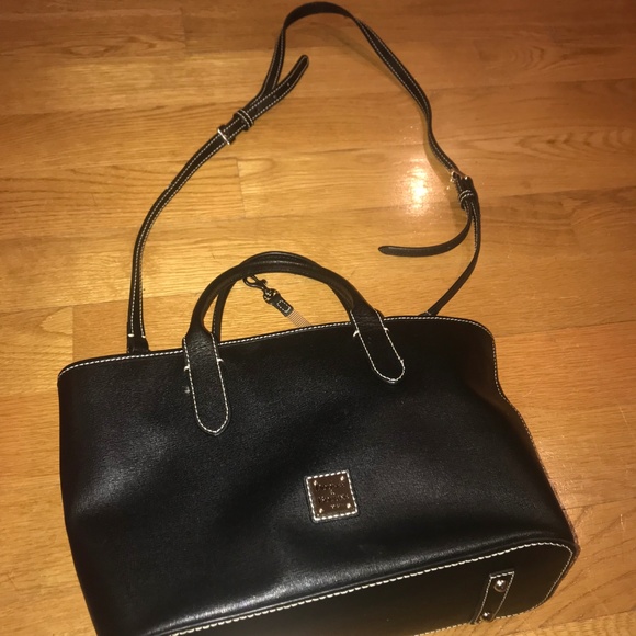 Dooney & Bourke Black Leather Handbag/Crossbody - Picture 5 of 8